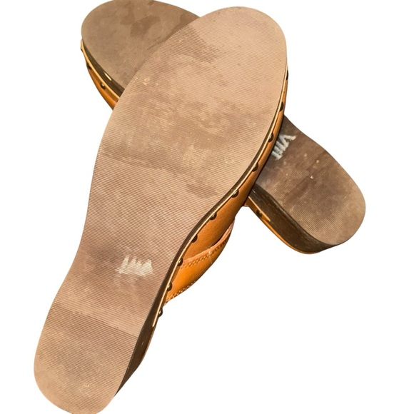 Madewell Cecily Clog Oiled Leather mules tan english saddle size 7 boho slip on - Picture 6 of 7